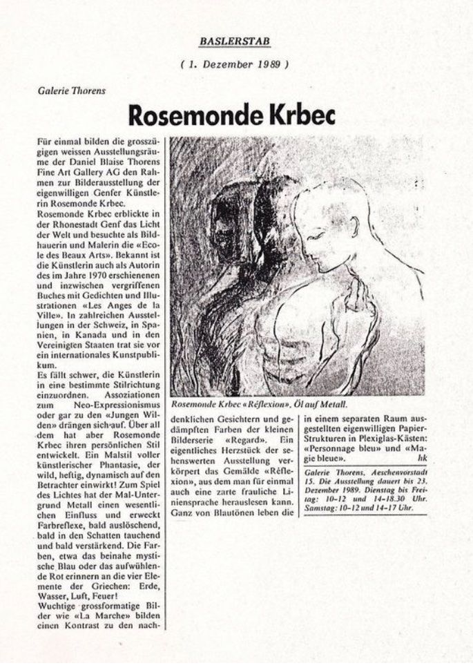 Dipinti: Krbec Rosemonde (1920-2000) – Usato da Grosshöchstetten venduto da Perle1951 5