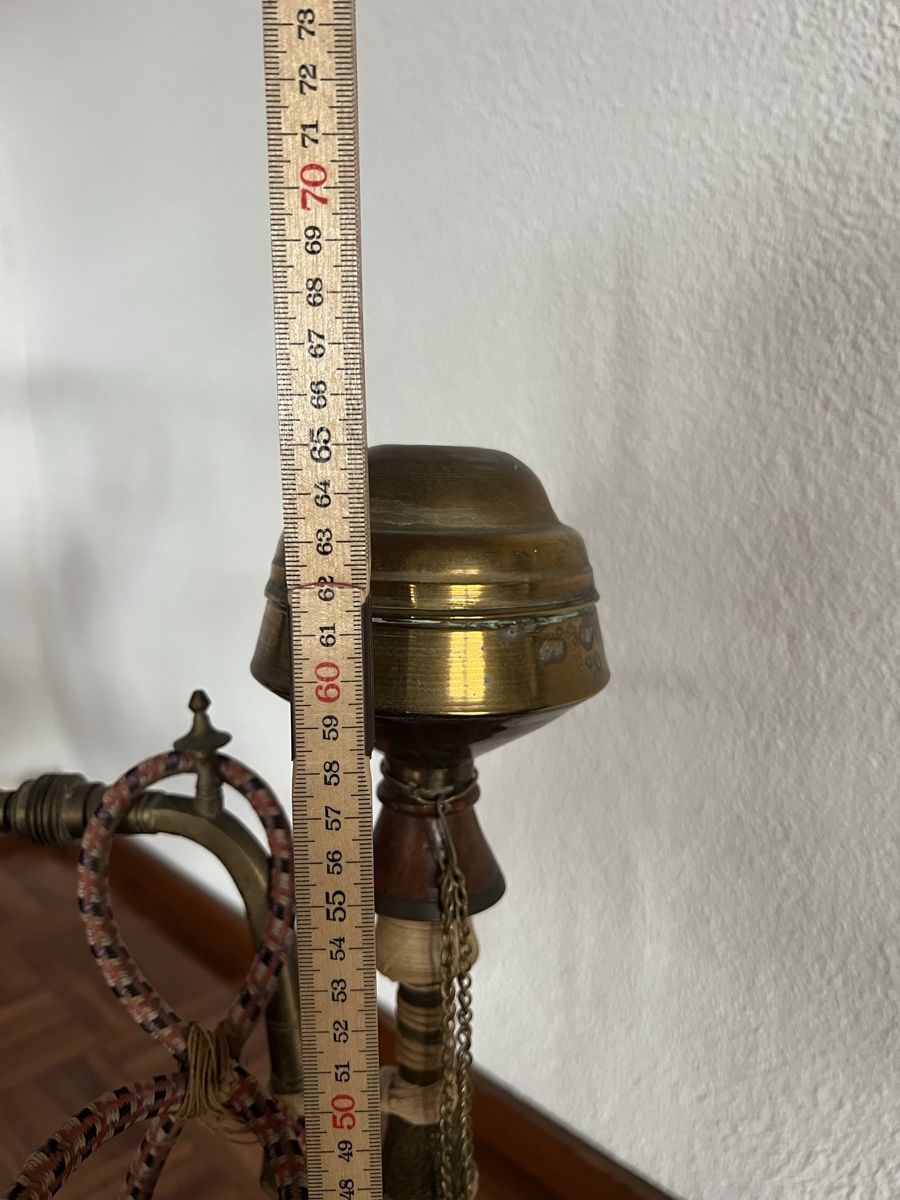 Narghilé: Wasserpfeife Messing antik mit Schlauch 65 cm – Usato da Perlen venduto da Chregle1 1