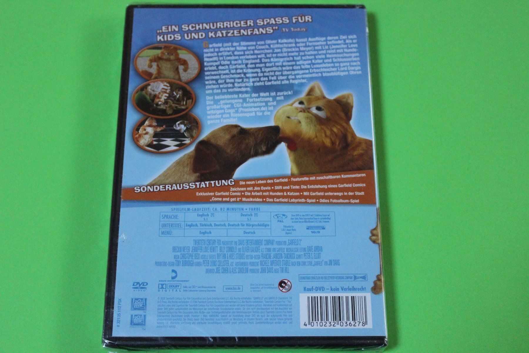 Tutti i DVDs: GARFIELD 2 (DVD) NEU+originalverpackt!!! – Nuovo e nell'imballaggio originale da Tübach venduto da JamesStone 3