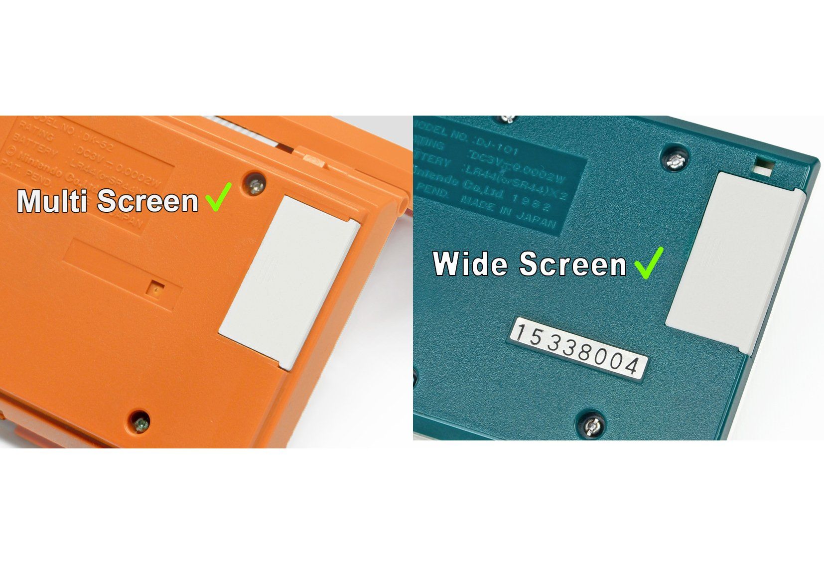 game&watch Console: Nintendo Game & Watch Batteriedeckel Multi + Wide Screen – Nuovo (secondo la descrizione) da Winkel venduto da m_classic