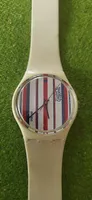 Swatch Gent 1983 "TENNIS STRIPES" GW101 - Rarissime Code 683