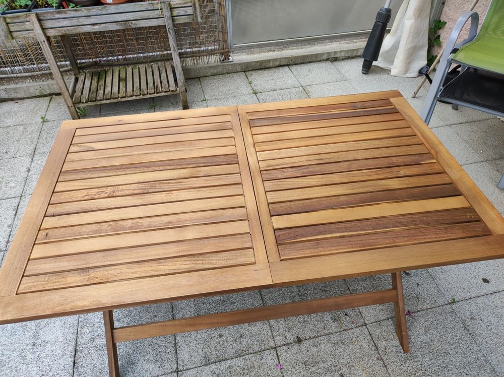 Gartentisch Akazie, NEU, ausziehbar Kaufen auf Ricardo