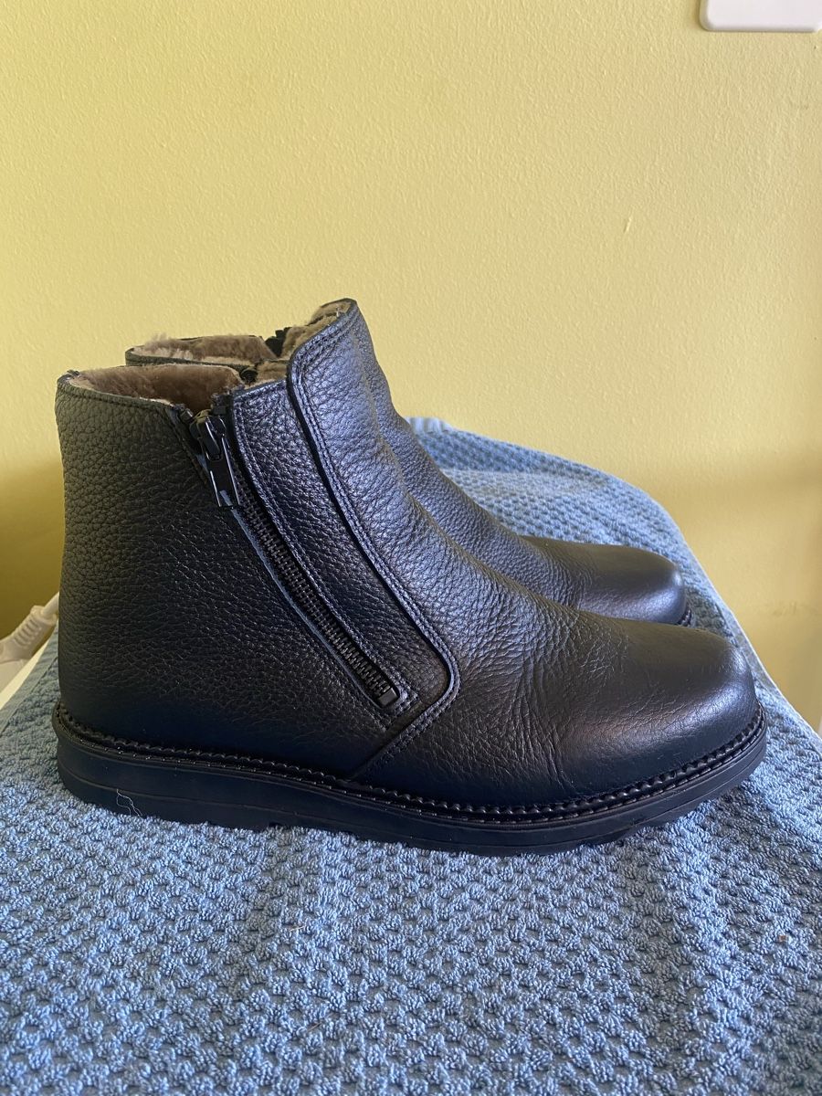 Scarpe da uomo: Winter Stiefel aus Leder – Nuovo (secondo la descrizione) da Pratteln venduto da OzeanMen 1