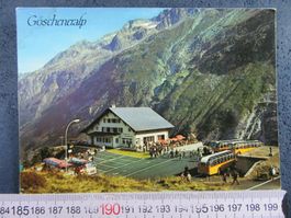 3OLDTIMER POSTAUTOS BERGGASTHAUS DAMMAGLETSCHER GÖSCHENERALP