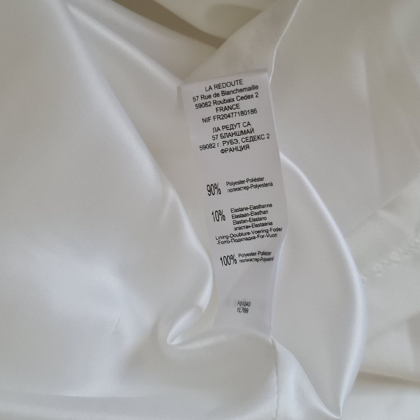 Kleider: Robe drapée blanche - Laura Clément (Taille 42) – Gebraucht aus Renens VD von del_t2kx 5