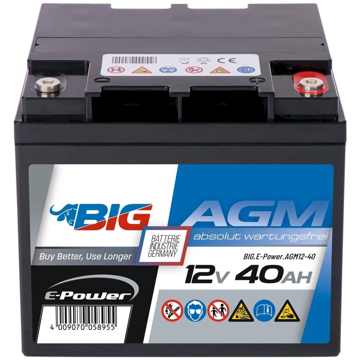 Elektrotechnik: BIG E-Power AGM 12V 40Ah – Neu und originalverpackt aus Bottighofen von zaap