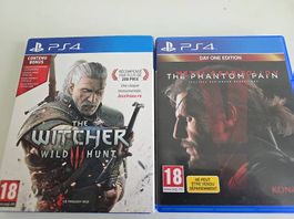 Lot de 2 superbes jeux PS4 (Witcher 3 + MGS V)