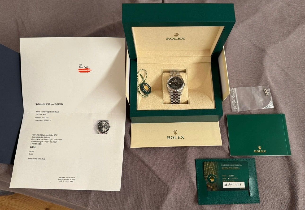 Rolex Orologi: Rolex Datejust 36mm Wimbeldom – Usato da Wängi venduto da emp_gh2b