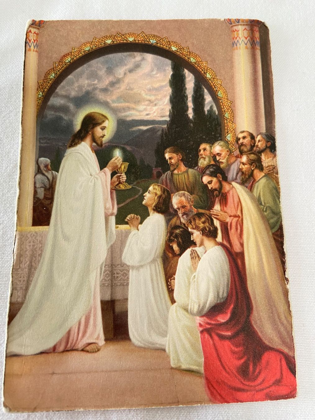 Foto & Immagini: Jesus Heiligenbild Andachtsbild Vintage Postkartengrösse – Usato da Luzern venduto da waterfront1