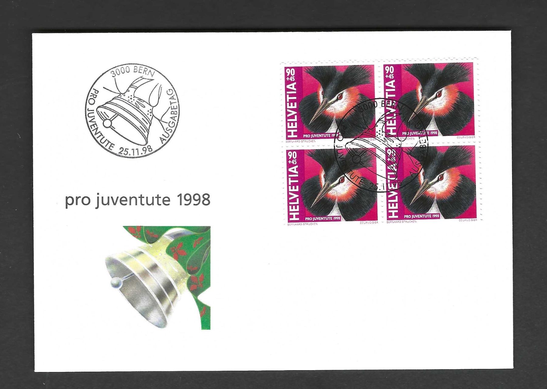 Tutti i francobolli: Pro Juventute Viererblock 1998 – Usato da Koblenz venduto da Markenhimmel