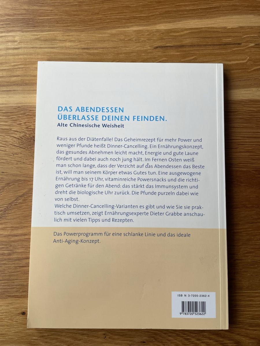 Bücher: Dinner-Cancelling: Schlank und Fit, neuwertig! – Neu (gemäss Beschreibung) aus Eiken von Kermit60 1
