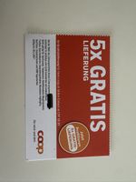 5x gratis Lieferung von Coop Gutschein