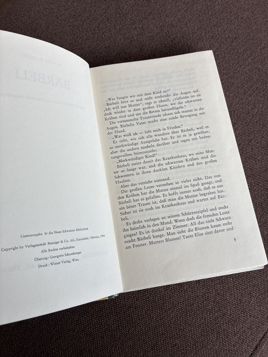 Libri: Bärbeli / Sophie Gasser – Usato da Männedorf venduto da lachen2011 1