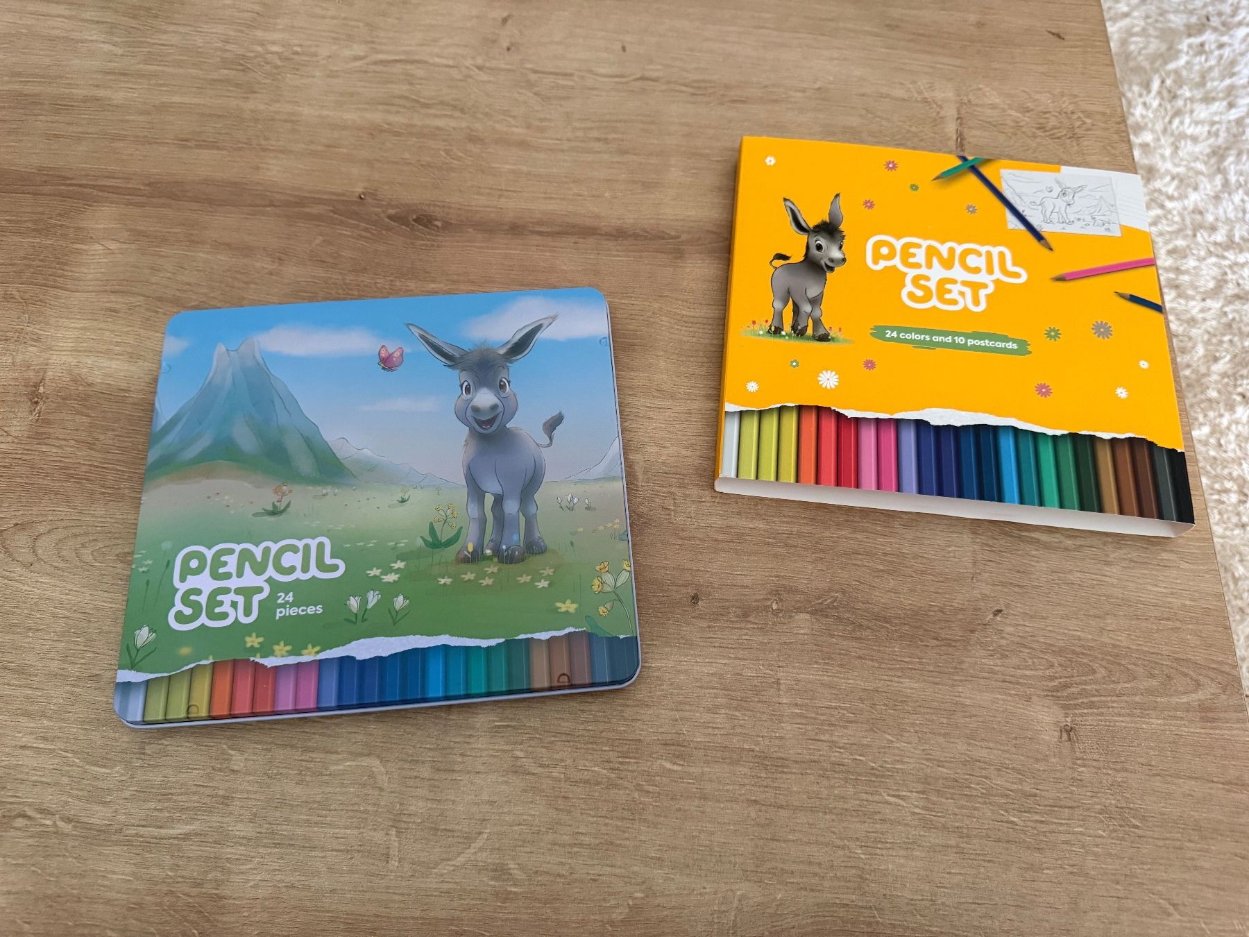 Penna & Evidenziatori: Farbstift-Set 24 Farben + 10 Postkarten, neuwertig – Nuovo (secondo la descrizione) da Dietlikon venduto da lot_rel 3