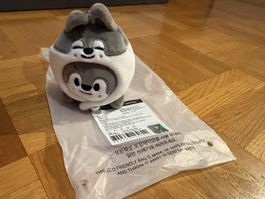 Stray Kids Skzoo lying keyring ver. Wolf Chan