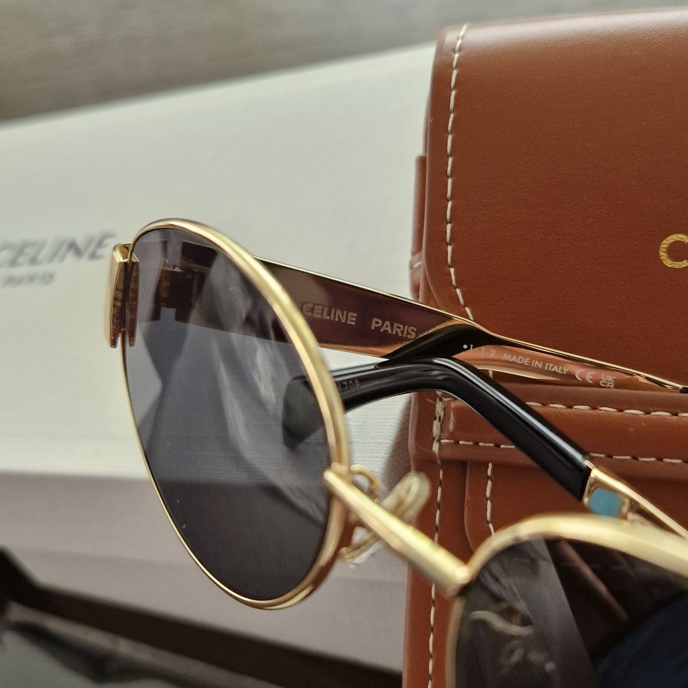 Celine Occhiali & Lenti: Celine Triomphe 01 Gold neu – Nuovo e nell'imballaggio originale da Bad Ragaz venduto da Coma.67 2