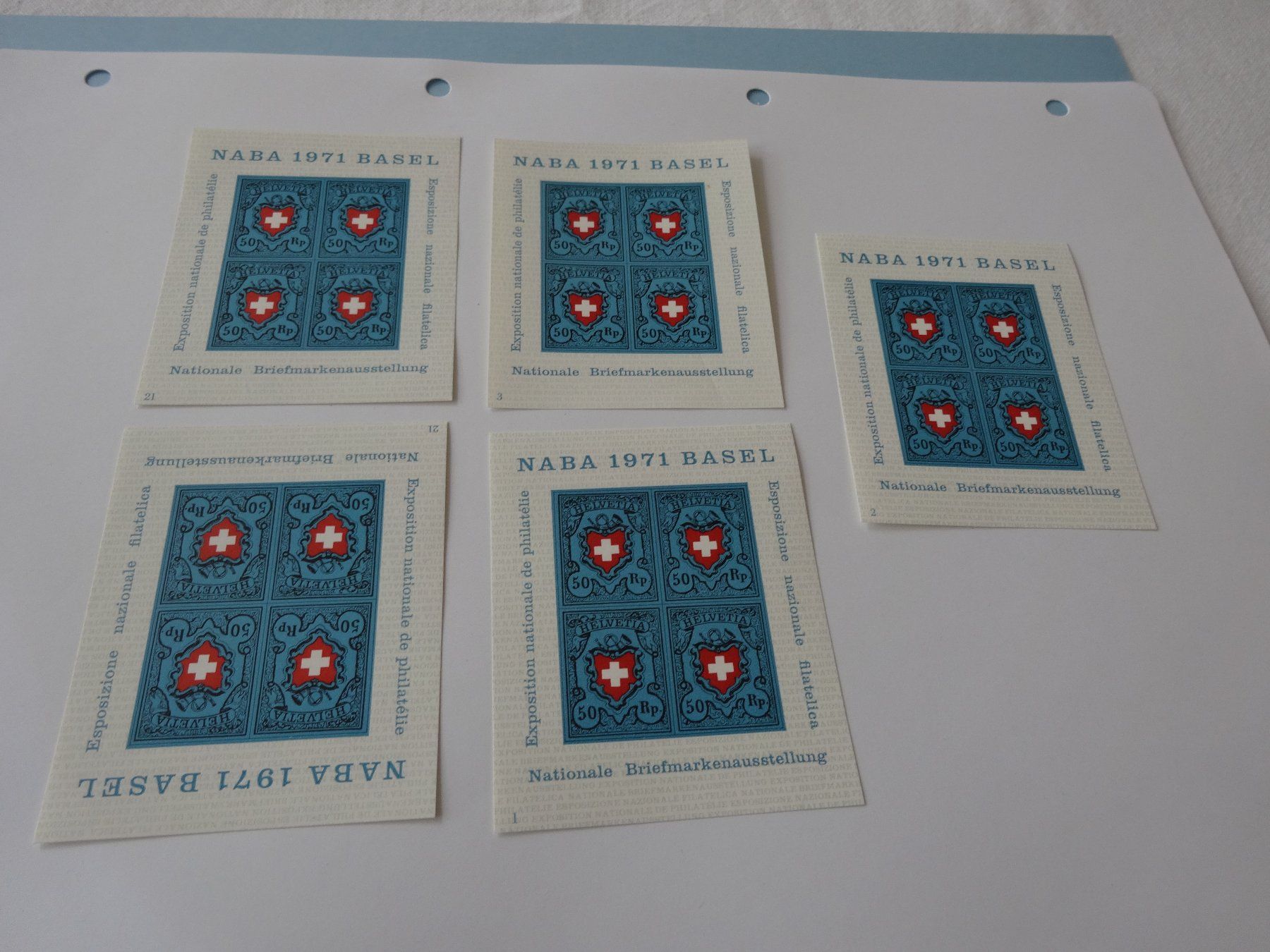 Tutti i francobolli: Helvetia  5 Naba 1971 Basel  Postfrisch – Nuovo e nell'imballaggio originale da Neerach venduto da jenny062