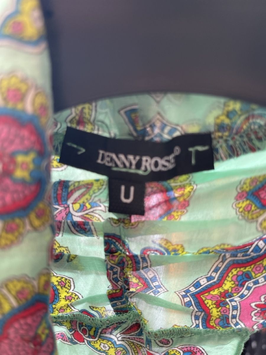 Tops: Denny Rose Light Green Top, Paisley Pattern, U Size – Neuf (Voir description) à Winterthur par shp_xcc5 4