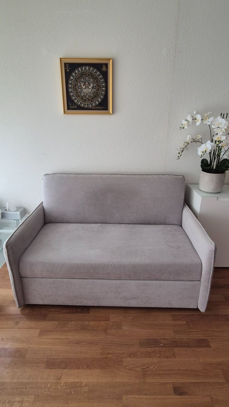 Conforama Divani: Bettsofa Stoff hellgrau sehr gut erhalten – Usato da Zürich venduto da rog_v2f5 2