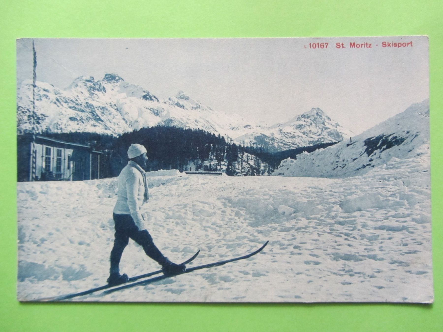 Cartoline postali: Ansichtskarte St, Moritz Skisport ca. um 1930 – Usato da Malters venduto da Hausi88