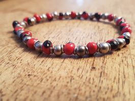 Armband Prayer Beads (Rosenkranz) verw. m. Ormosia Coccinea