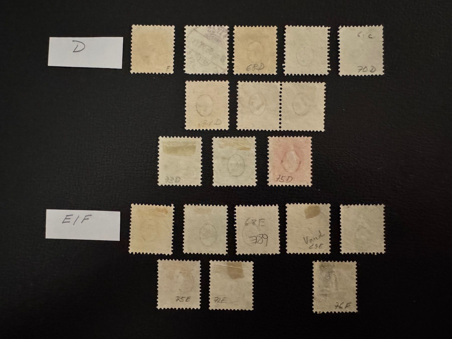 Alle Briefmarken: Stehende Helvetia mit Kontrollzeichen, Typ D/E/F, gestempelt – Gebraucht aus Stallikon von HILDECH1 8
