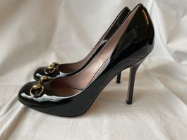 Gucci Lack Pumps, schwarz, Grösse 39.5 - top Zustand!