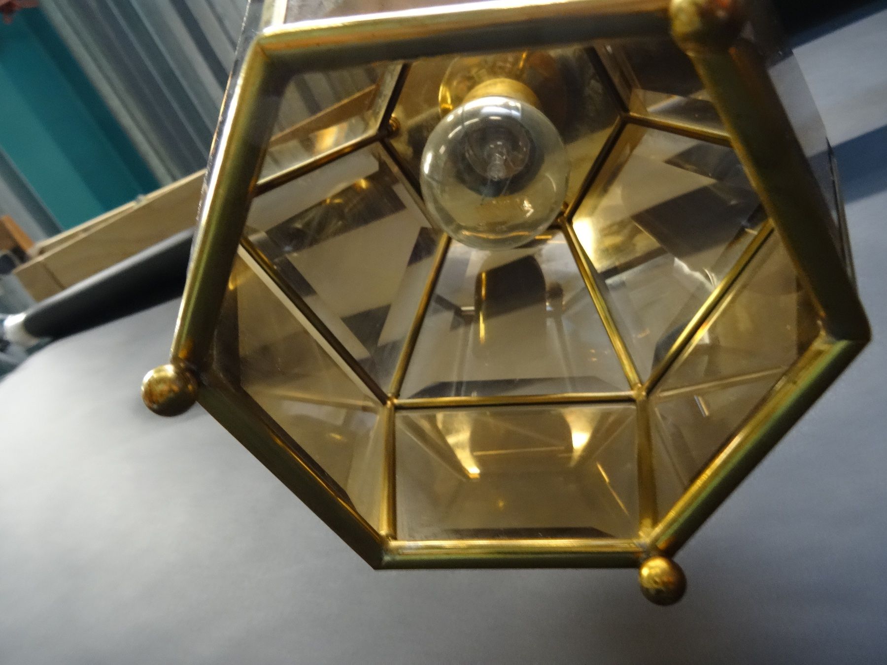 Lampadari & plafoniere: HÄNGELAMPE MESSING / RAUCHGLAS – Usato da Brügg BE venduto da fundus2 3