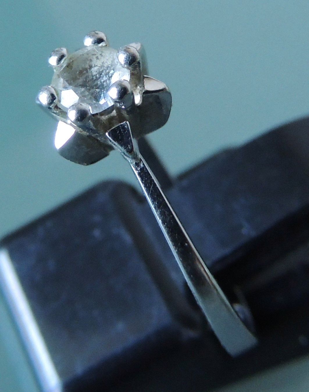 Anelli: Bergkristall Silber 800 Fingerring Gr. 55 – Usato da Waldenburg venduto da schaller707 2