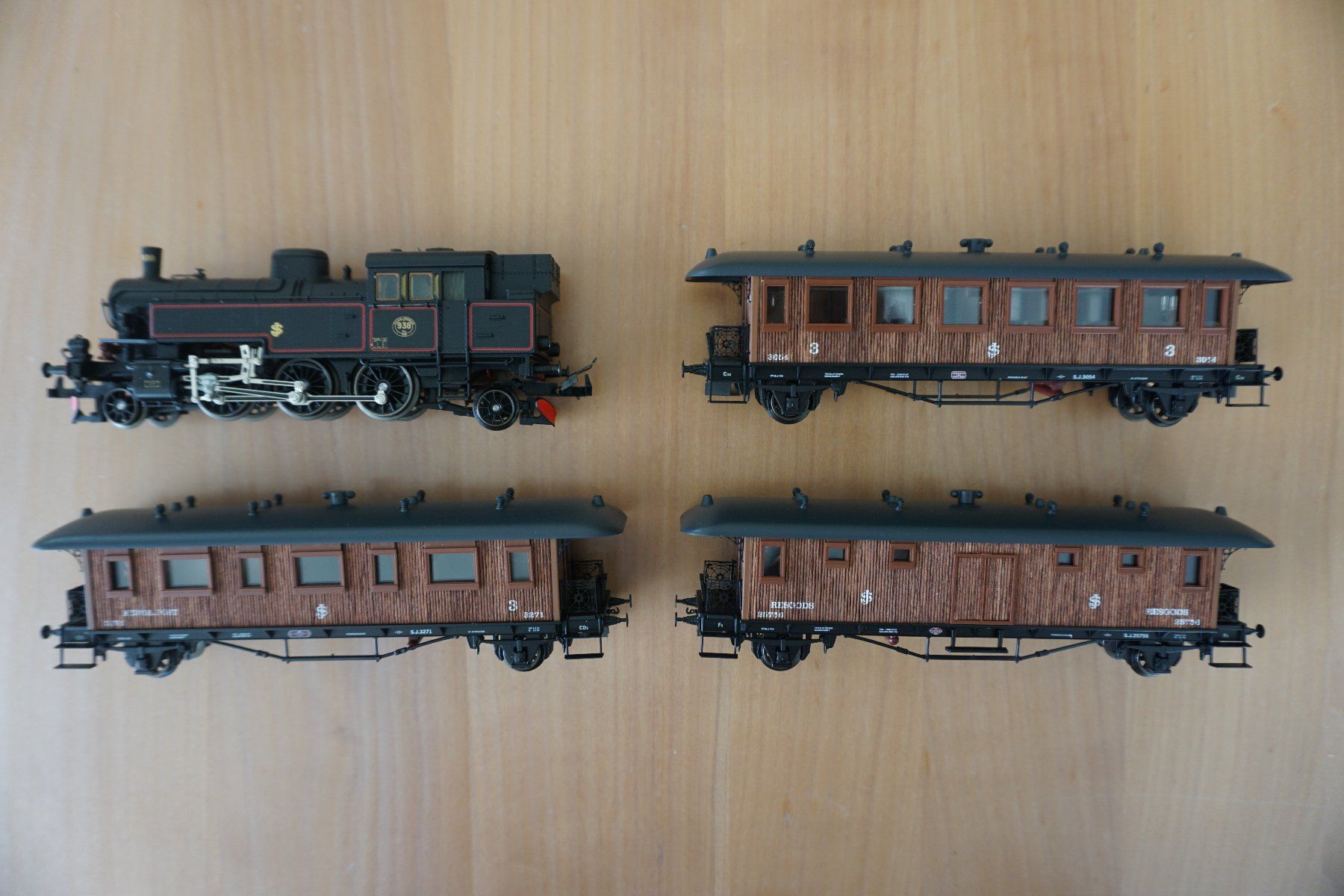 Trix Modellini di ferrovie: Trix 21264 HO= Holzzug-Set SJ ; passt zu Faller – Usato da Wohlen AG venduto da modellbahner-ch 1