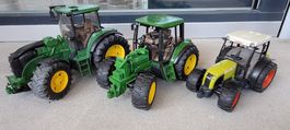 3 Spielzeug Traktoren Bruder John Deere Claas gebraucht