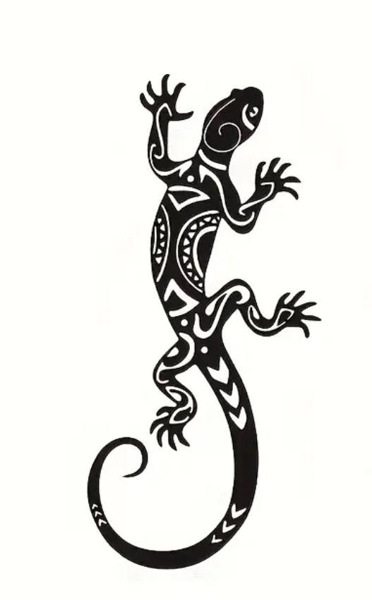 Figuren: Gecko schwarz Acryl (29.5 cm) – Neu und originalverpackt aus Langenbruck von Gumsi