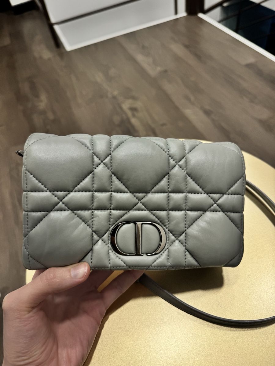 Borse da donna: Authentic Christian Dior Bag - Grey Quilted Leather – Usato da Thonex venduto da Lux_brands01 2