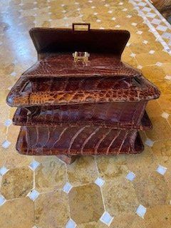 Borse da donna: Damen-Handtasche aus Krokodil-Leder – Usato da Au ZH venduto da xelagreb01 3