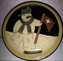 Wandteller Schneemann Rheinfelder
