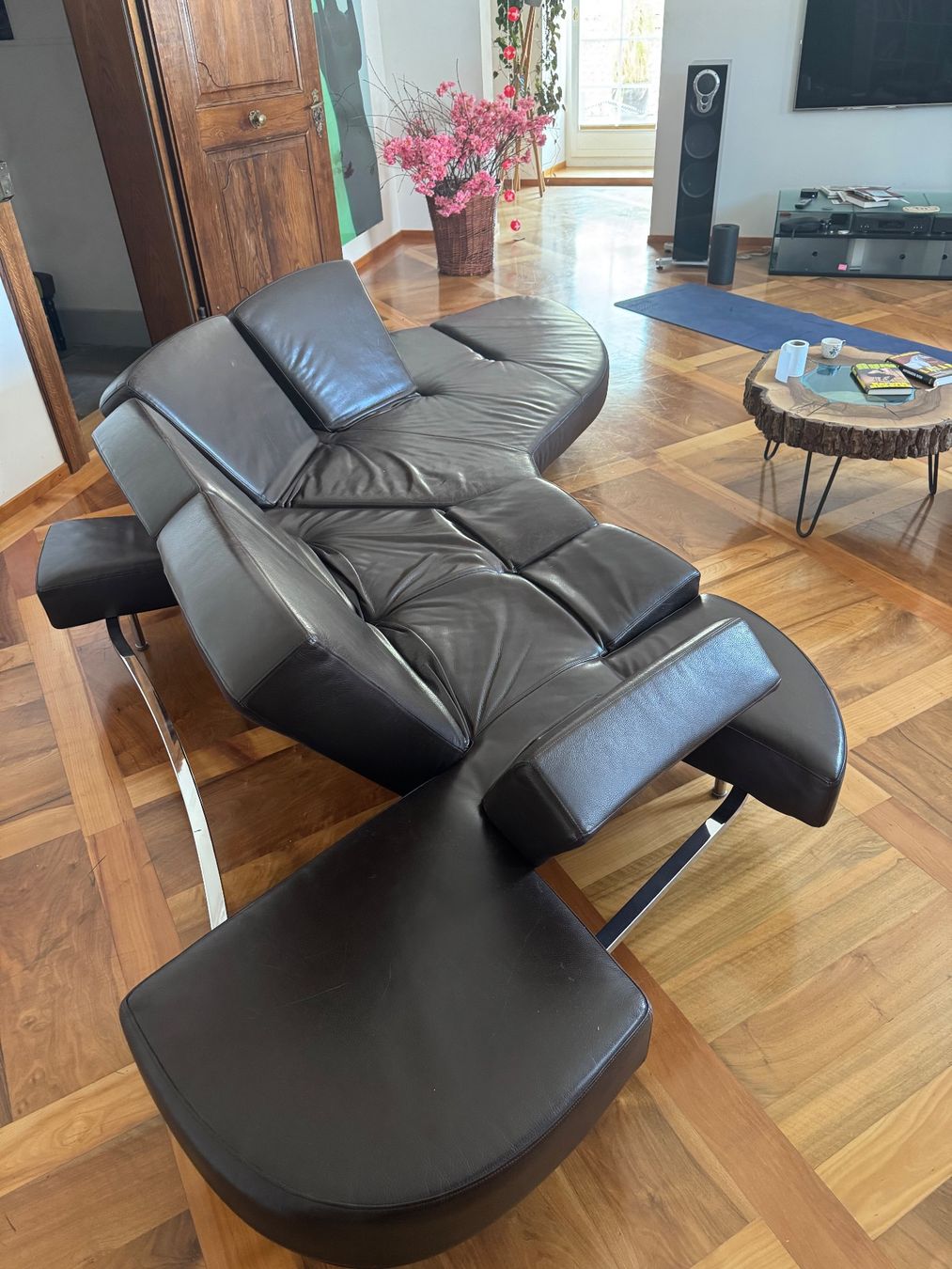 Edra Sofas: Edra Flap Design Sofa Leder dunkelbraun – D'occasion à Stans par tho_7qqx 1