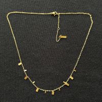 18KGP Charms Edelstahl Halskette