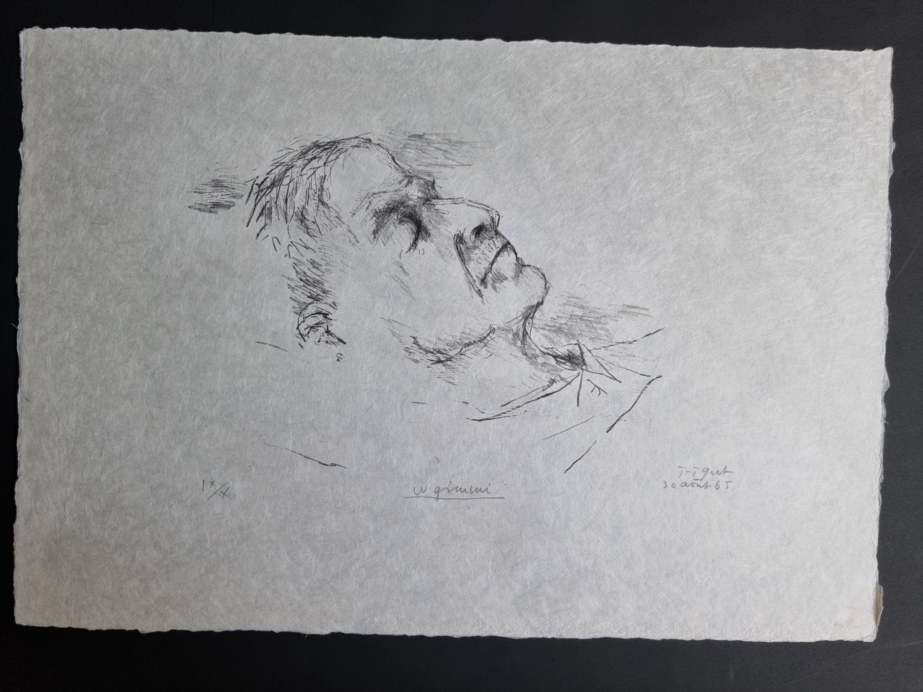 Grafica & Litografie: J.J.GUT LITHOGRAPHIE SIGNIERT NUMMERIERT – Usato da Gersau venduto da grafik-kunst 1
