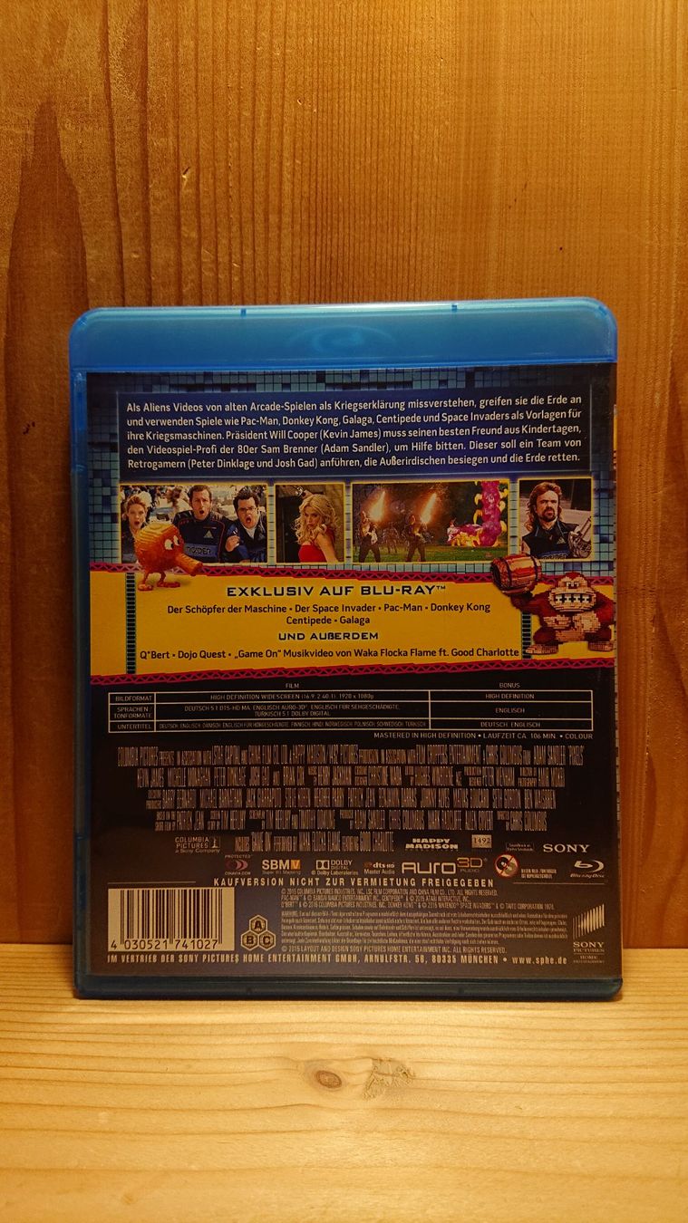 Tutti i DVDs: PIXELS Blu-Ray mit Adam Sandler – Usato da Wilderswil venduto da Exebub 1