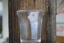 VINTAGE ZAHNGLAS FÜR DIE ALTEN HALTER IN CHROM / NICKEL