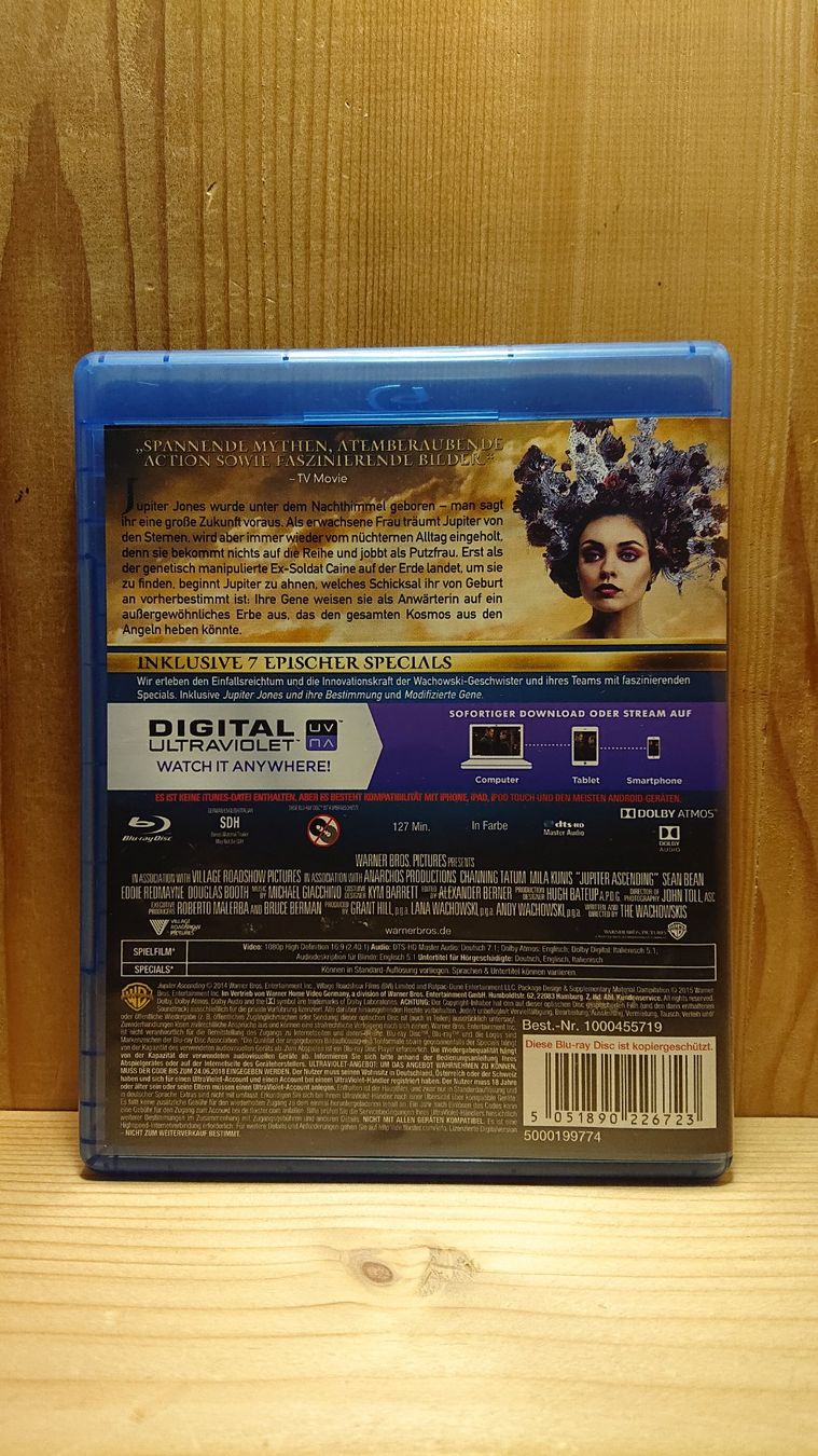 Tutti i DVDs: JUPITER ASCENDING Blu-Ray mit Channing Tatum – Usato da Wilderswil venduto da Exebub 1