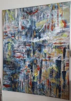 Gemälde " Kontrast" 80×100 handmade