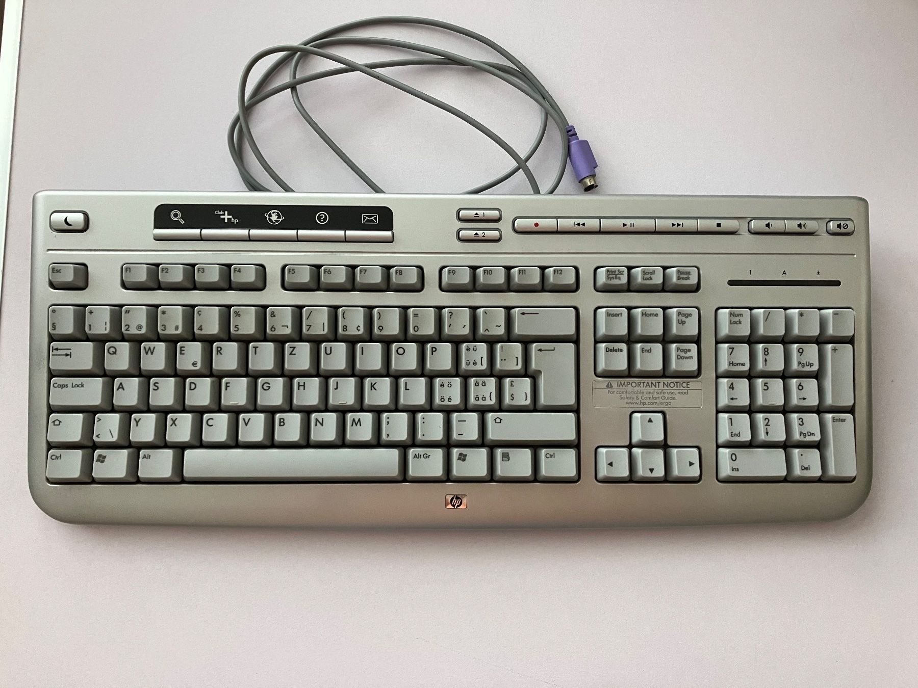 Hewlett Packard Tastiere: HP Tastatur 5187 – Usato da Diepoldsau venduto da mabeapt
