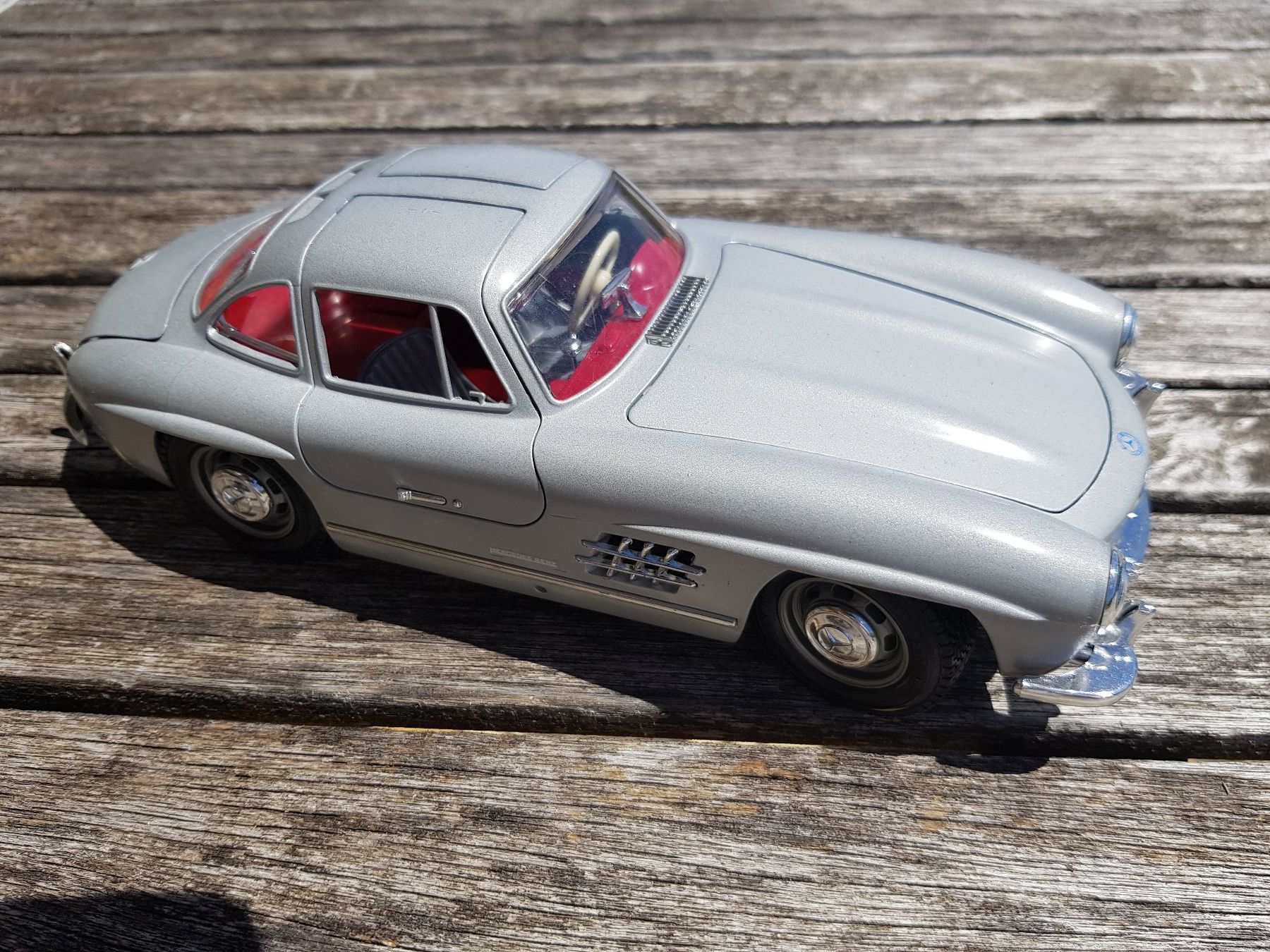Mercedes-Benz Modellini d'auto: Mercedes 300 SL 1954 Modellauto grau – Usato da Jona venduto da dampfnuggi