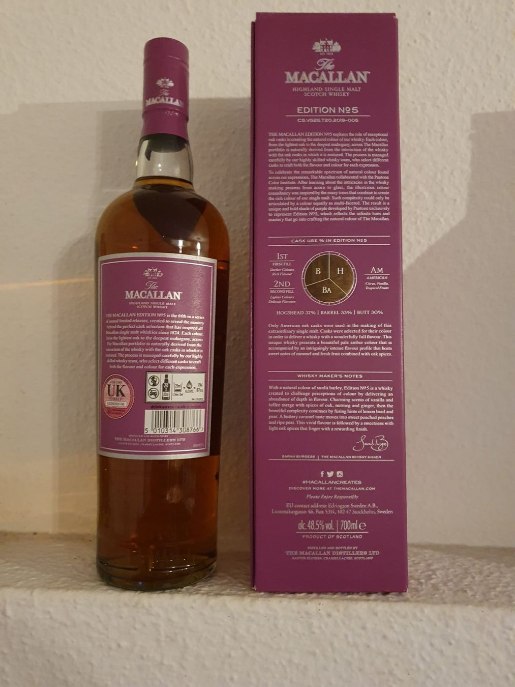 Macallan Spiritueux: Macallan Edition No.5 – Neuf avec emballage d'origine à Langnau am Albis par jer_pm72 2