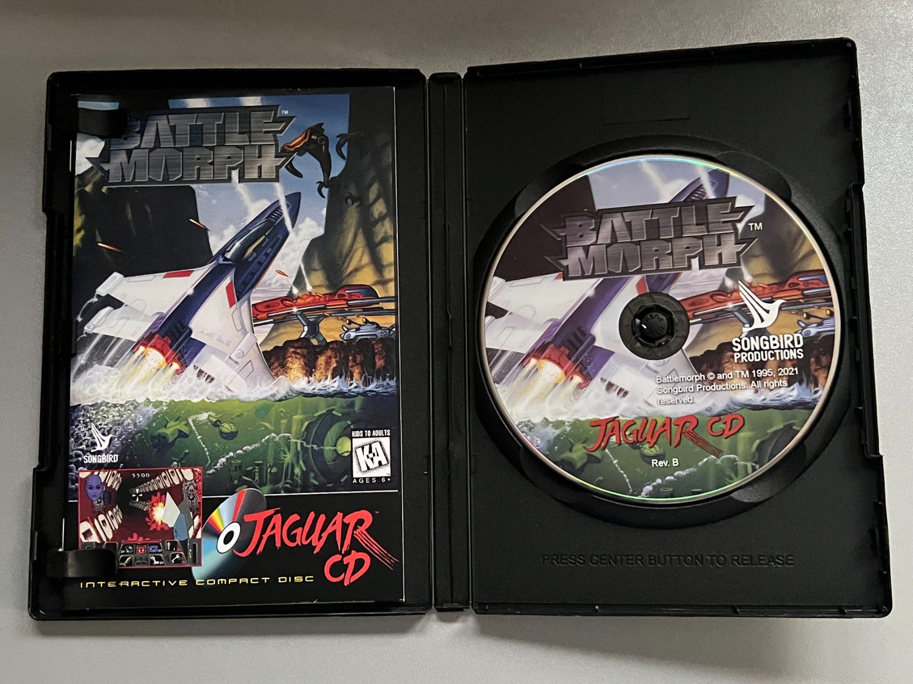 Atari Giochi: Battlemorph - Atari Jaguar CD) +  Soundtrack CD – Nuovo e nell'imballaggio originale da Rivera venduto da poweradem05 3
