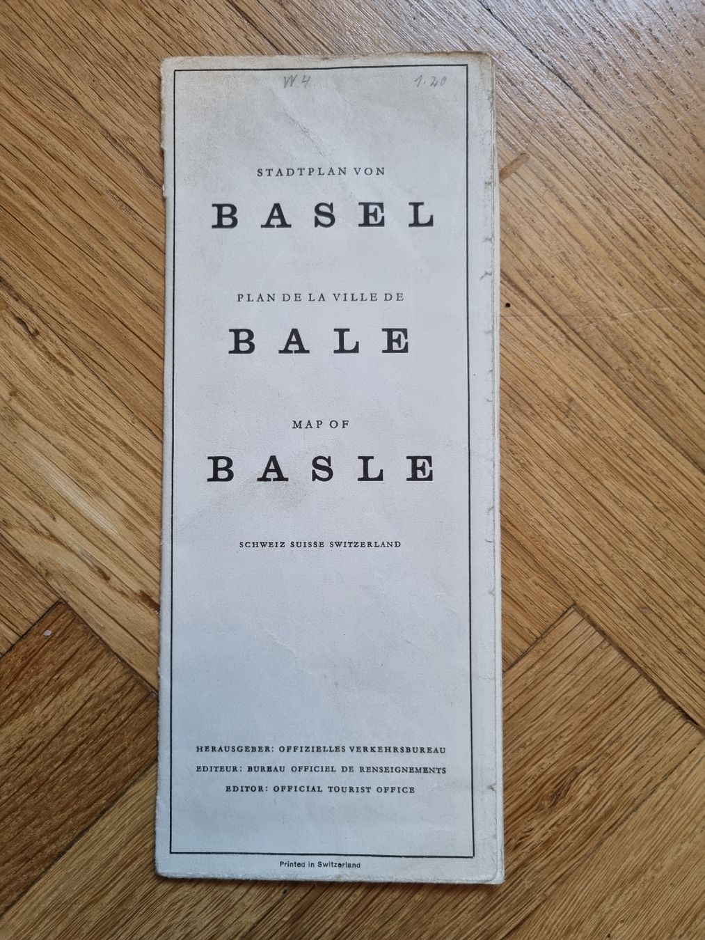 Cartine & Atlanti: Historischer Stadtplan Basel 1947 – Usato da Minusio venduto da Samuel__b