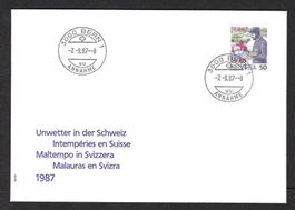 Unwetter in der Schweiz 1987, FDC