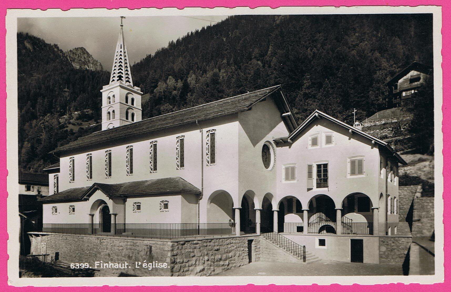 Ansichtskarten: Finhaut L'église – Gebraucht aus Einsiedeln von dillie