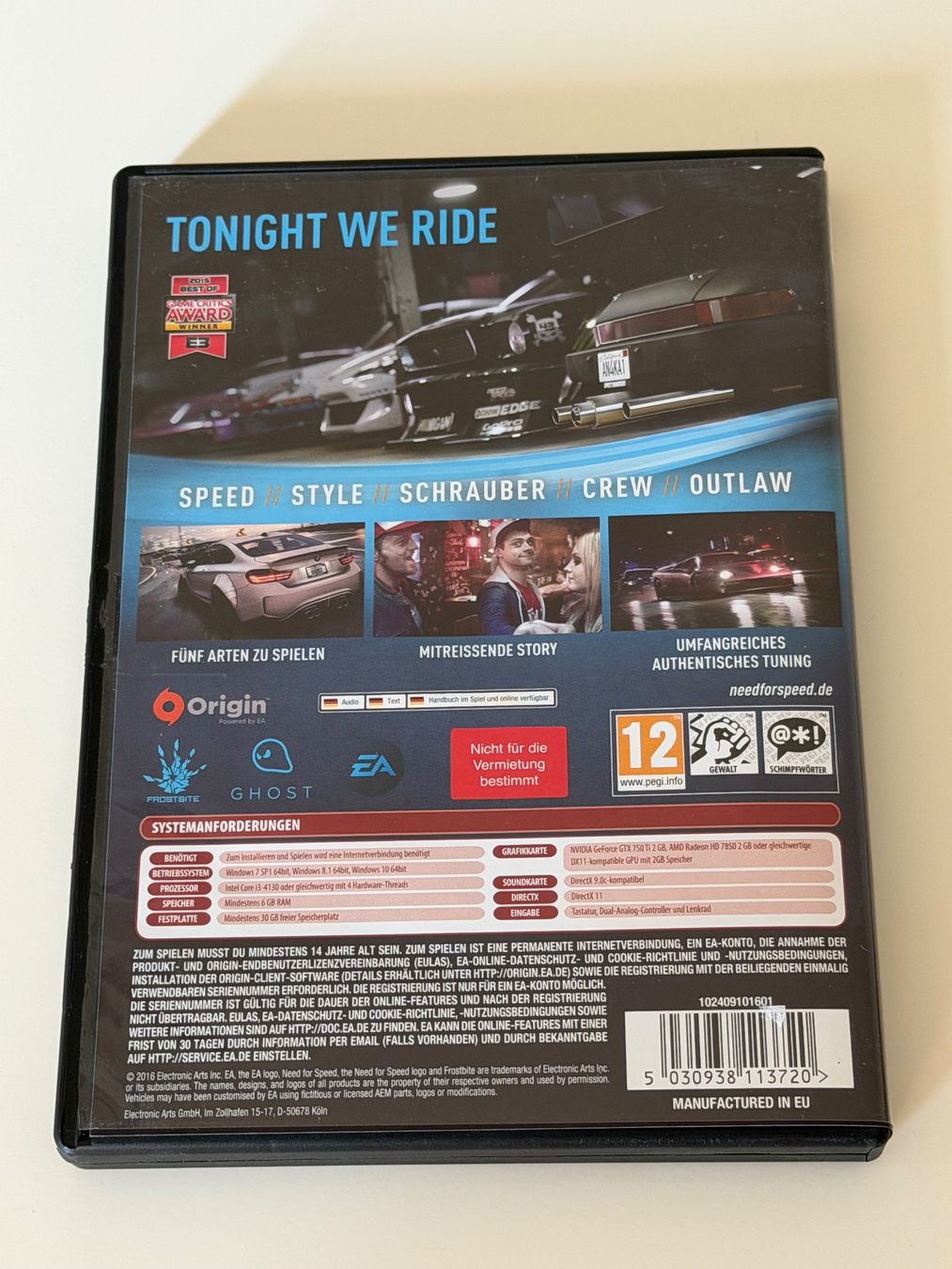 Giochi: PC DVD Spiel Need for Speed Ghost – Usato da Altstätten SG venduto da sheamus 2